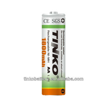 With TINKO brand 1.2v AA rechargeable battery at a good price